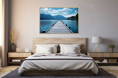 Calm Jetty Canvas Art Print