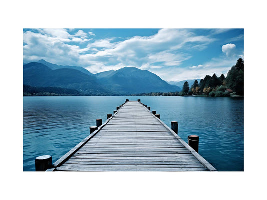 Calm Jetty Canvas Art Print