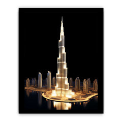 Burj Khalifa, Dubai Canvas Art Print