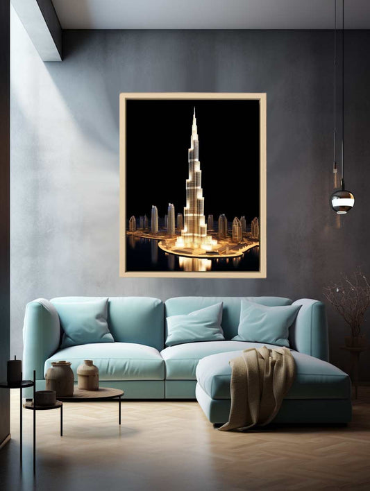 Burj Khalifa, Dubai Canvas Art Print