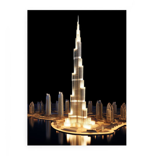 Burj Khalifa, Dubai Canvas Art Print