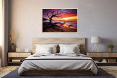Beach Sunset Canvas Art Print