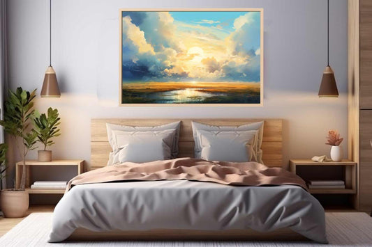 Clouds Abstract Art Canvas Art Print Painting