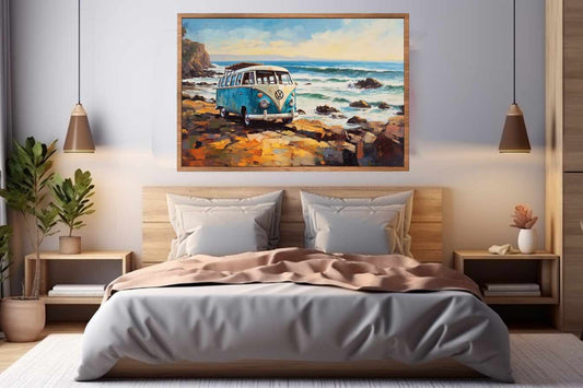 CAMPARVAN PARK Art Canvas Art Print