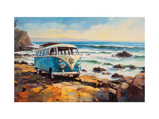 CAMPARVAN PARK Art Canvas Art Print