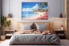 Beach Home Art Canvas Art Print