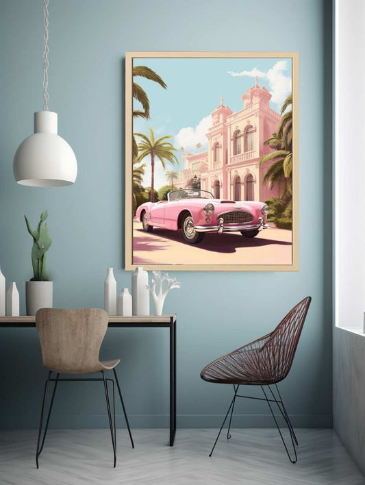 Vintage Car Canvas Art Print