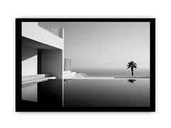 Calm Water Beach House Canvas Art Print