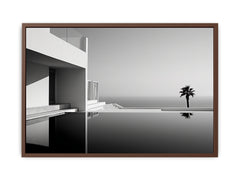 Calm Water Beach House Canvas Art Print