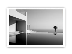 Calm Water Beach House Canvas Art Print