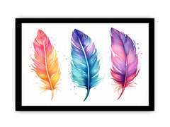 Boho Feathers Art 2 Canvas Art Print