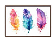 Boho Feathers Art 2 Canvas Art Print