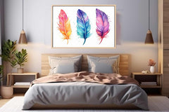 Boho Feathers Art 2 Canvas Art Print