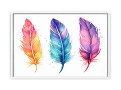 Boho Feathers Art 2 Canvas Art Print