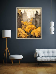 New York In Autumn  Canvas Art Print