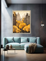 New York In Autumn  Canvas Art Print
