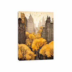 New York In Autumn  Canvas Art Print
