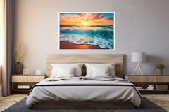 Sunset Beach Canvas Art Print