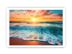 Sunset Beach Canvas Art Print
