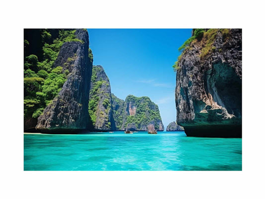 Phi Phi Island Thailand Canvas Art  Print