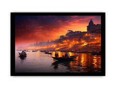 Varanasi Ganga Canvas Art Print