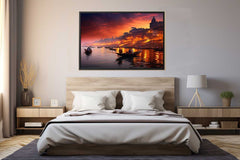 Varanasi Ganga Canvas Art Print