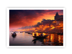 Varanasi Ganga Canvas Art Print