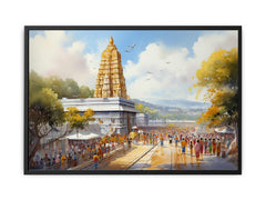 Tirupati Balaji Temple Canvas Art Print