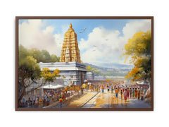 Tirupati Balaji Temple Canvas Art Print