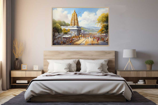 Tirupati Balaji Temple Canvas Art Print