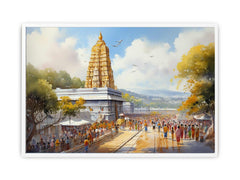 Tirupati Balaji Temple Canvas Art Print
