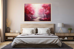 Red Forest Canvas Art Print