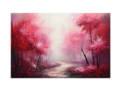 Red Forest Canvas Art Print