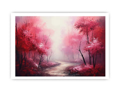 Red Forest Canvas Art Print
