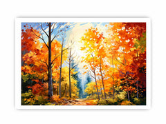 Sunny Maple Tree Canvas Art Print
