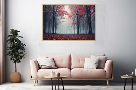 Scarlet Forest Canvas Art Print