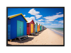 Beach Huts Melbourne Australia Canvas Art Print