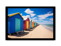 Beach Huts Melbourne Australia Canvas Art Print