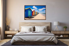 Beach Huts Melbourne Australia Canvas Art Print