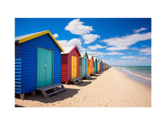 Beach Huts Melbourne Australia Canvas Art Print
