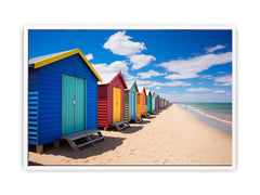 Beach Huts Melbourne Australia Canvas Art Print