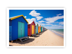 Beach Huts Melbourne Australia Canvas Art Print