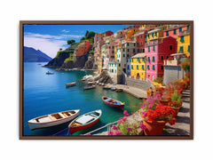 Cinque Terre in Italy Canvas Art Print