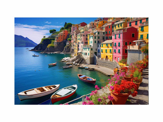 Cinque Terre in Italy Canvas Art Print