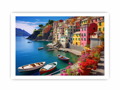 Cinque Terre in Italy Canvas Art Print