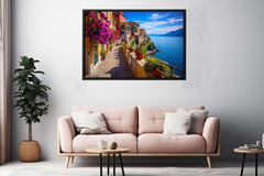 Cinque Terre in Italy Art Canvas Art Print