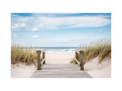 Beach Path Canvas Art Print