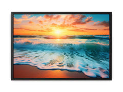 Sunset Beach Canvas Art Print