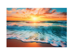 Sunset Beach Canvas Art Print
