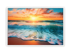 Sunset Beach Canvas Art Print